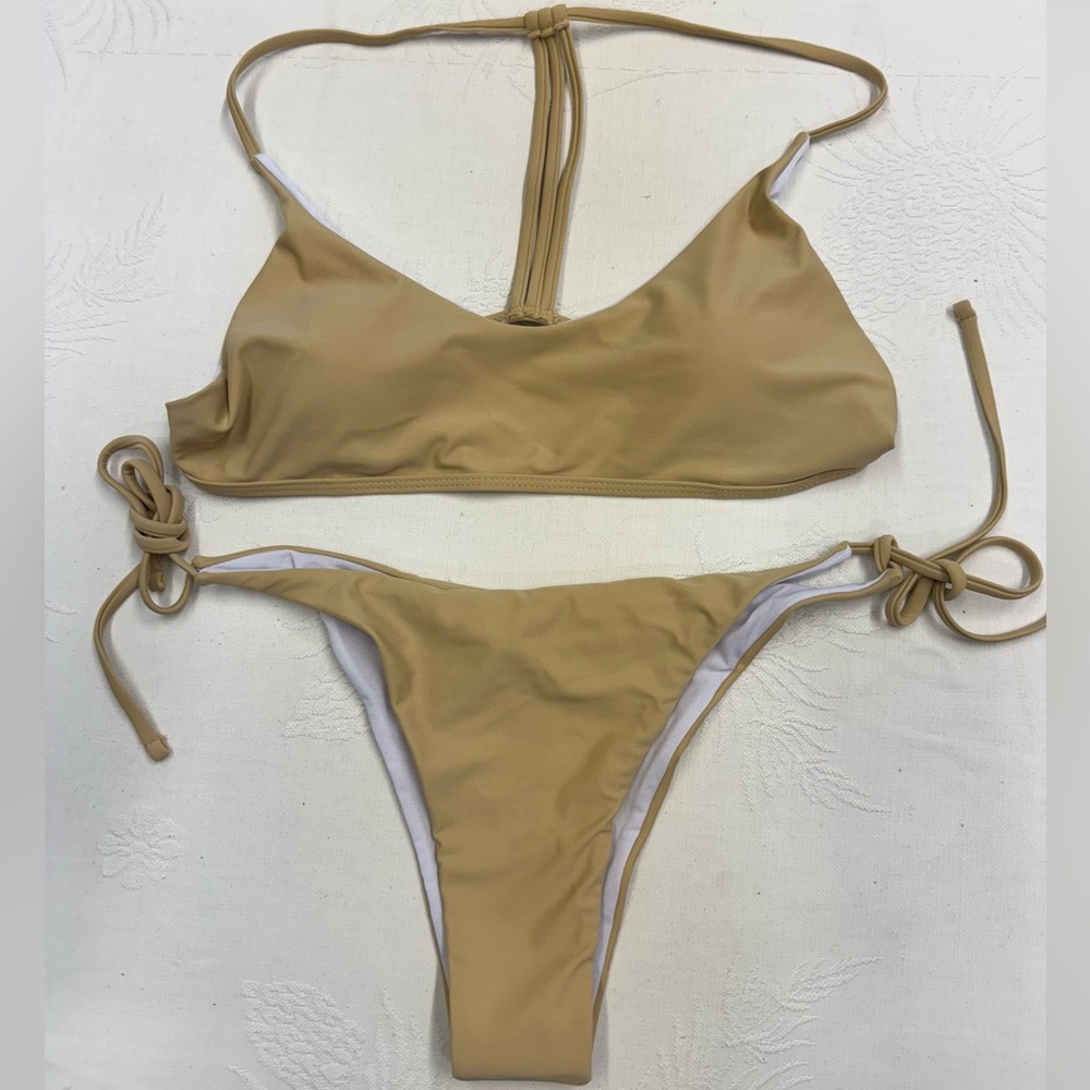 Elegant Tan Bikini Set